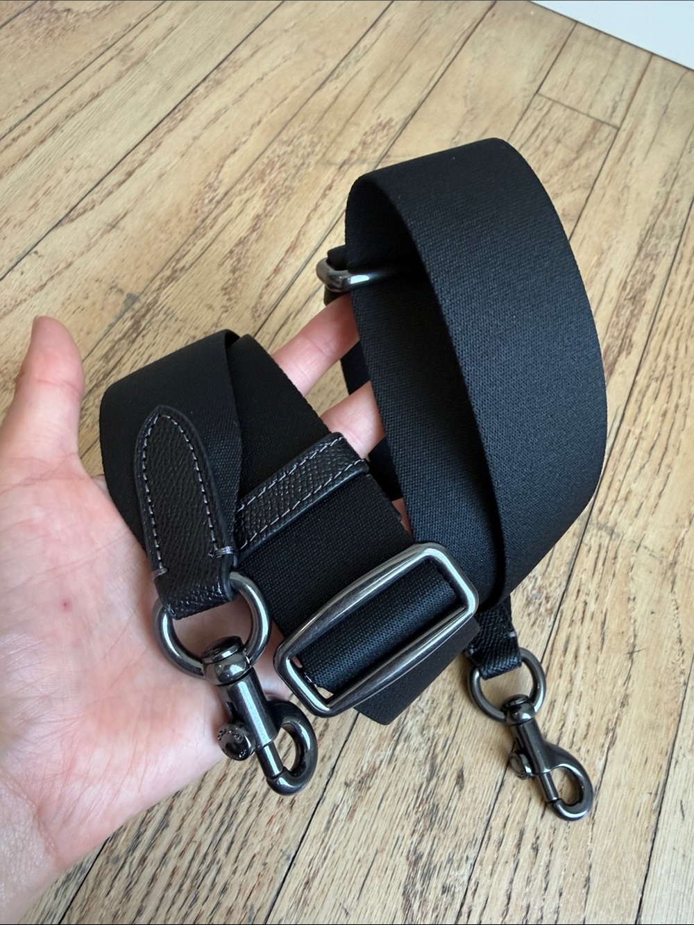Coach Adjustable Black Crossbody Strap for Men